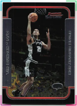 Tim Duncan 2003-04 Bowman Chrome Spurs