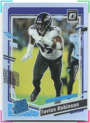 Tavius Robinson RC 2023 Donruss Optic Holo Ravens