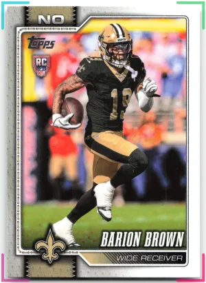 Barion Brown RC 2026 Topps Flagship Saints