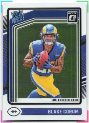 Blake Corum RC 2024 Donruss Optic Rams