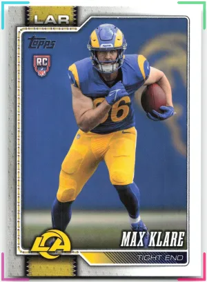 Max Klare RC 2026 Topps Flagship Rams