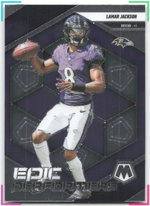 Lamar Jackson 2025 Panini Mosaic Epic Performers Ravens