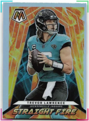 Trevor Lawrence 2022 Panini Mosaic Straight Fire Silver Jaguars