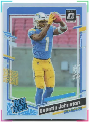 Quentin Johnston RC 2023 Donruss Optic Holo Chargers
