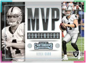 Derek Carr 2017 Panini Contenders MVP Contenders Raiders