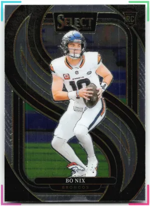 Bo Nix RC 2024 Panini Select Broncos