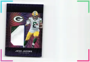 Josh Jacobs 2024 Panini Illusions Highlight Swatches Blue #/99 Packers