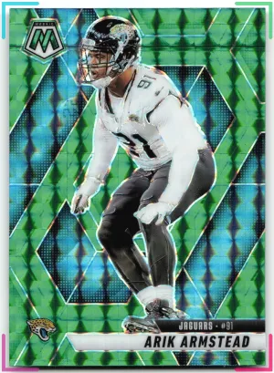 Arik Armstead 2025 Panini Mosaic Mosaic Green Jaguars