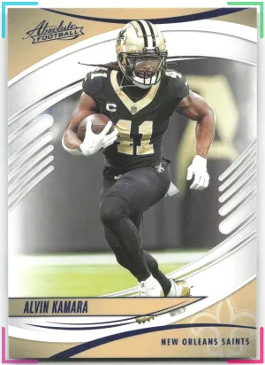 Alvin Kamara 2025 Panini Absolute Blue Saints