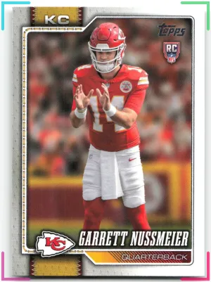 Garrett Nussmeier RC 2026 Topps Flagship Chiefs