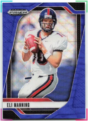 Eli Manning 2025 Panini Prizm Draft Picks Prizm Blue Wave #/299 Rebels