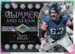 Jason Kelce 2024 Topps Resurgence Glimmer and Gleam Eagles