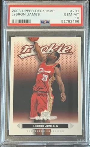 2003 Upper Deck #201 Lebron James RC MVP PSA 10