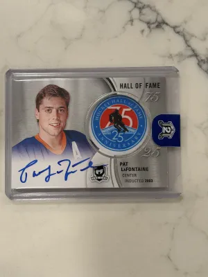 2018-19 Upper Deck The Cup Pat LaFontaine Hall of Fame Auto Relic #HOF-PL