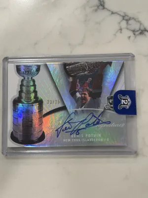 2007-08 Upper Deck The Cup Denis Potvin Signature Patch Auto /25 #SC-DP
