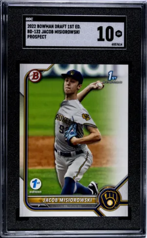 2022 Bowman Draft 1st Ed. Jacob Misiorowski SGC 10