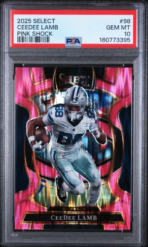 2025 Panini Select Ceedee Lamb Pink Shock Pop 1