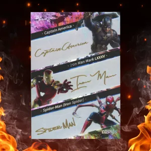 2023 Kakawow Disney100 Captain America / Iron-Man / Spider-Man Signatures /10