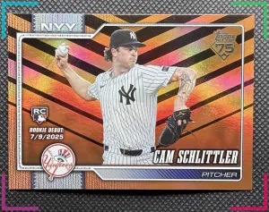 Topps 2026 Update Series Cam Schlittler #US78 Yankees Rookie Debut RC Holliday