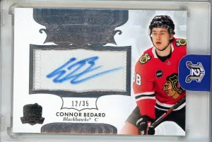 2023-24 UD The Cup Connor Bedard Rookies Scripted Swatches Rookie Auto /35