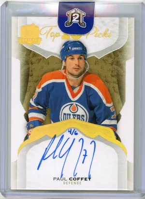 2023-24 Upper Deck The Cup Hockey Paul Coffey Top Picks Auto /6 #2880