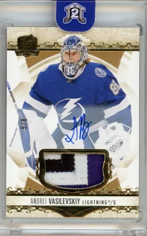 2022-23 Upper Deck The Cup Andrei Vasilevskiy Auto Patch /8 #57