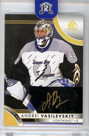 2023-24 Upper Deck SP Authentic Andrei Vasilevskiy Limited Auto Black
