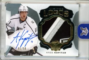 2016-17 Upper Deck The Cup Anze Kopitar Limited Logos Auto Patch /50 #LL-AK