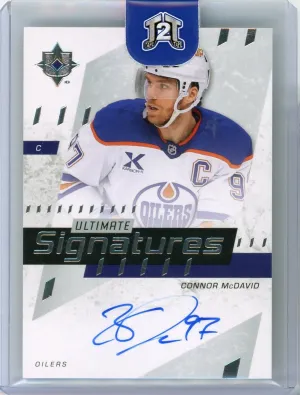2025-26 Upper Deck Ultimate Collection Connor McDavid Ultimate Auto #US-CM