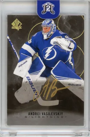2020-21 Upper Deck SP Authentic Andrei Vasilevskiy Auto Black #100
