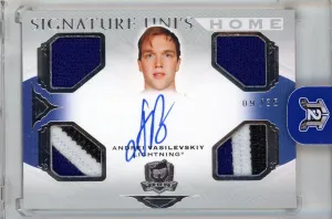 2020-21 UD The Cup Hockey Andrei Vasilevskiy Signature Unis Patch Auto /35