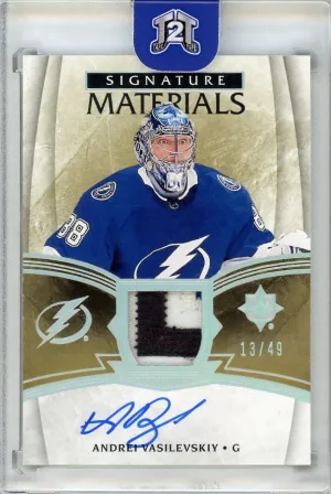 2018-19 UD Ultimate Collection Andrei Vasilevskiy Signature Materials /49 #88