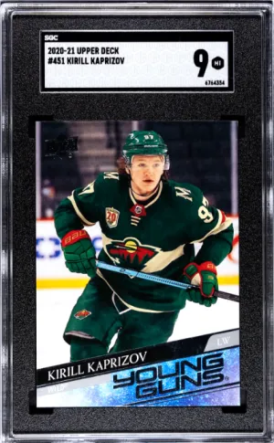 2020-21 Upper Deck Young Guns Kirill Kaprizov SGC 9