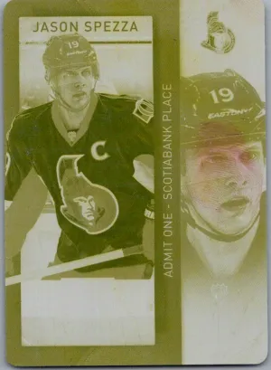 2013-14 Panini Contenders Jason Spezza Printing Plate Yellow /1 #77