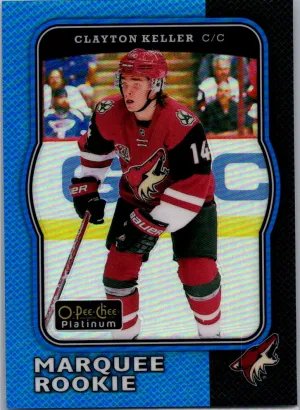 2017-18 UD OPC Platinum Clayton Keller Marquee Rookie Blue Rainbow /149 #R-69