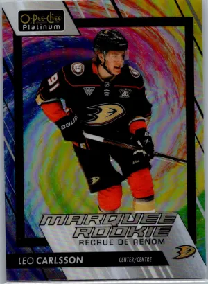 2023-24 Upper Deck OPC Platinum Leo Carlsson Marquee Rookies Rainbow Color Wheel