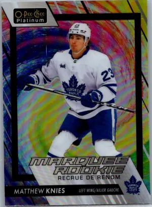 2023-24 UD OPC Platinum Matthew Knies Marquee Rookies Rainbow Color Wheel #205