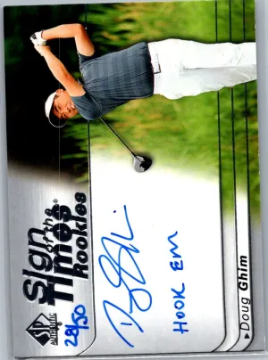 2021 Upper Deck SP Authentic Doug Ghim Sign of the Times Auto /50