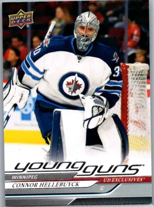 2024-25 Upper Deck Series 1 Connor Hellebuyck Young Guns Exclusives Achievement