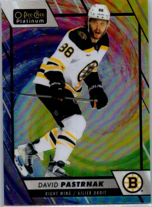 2023-24 Upper Deck OPC Platinum David Pastrnak Rainbow Color Wheel #157