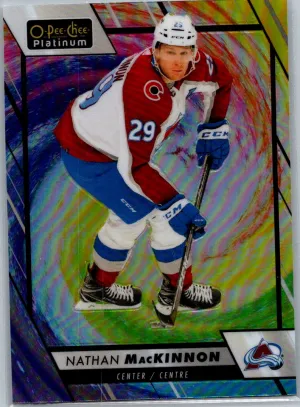 2023-24 Upper Deck OPC Platinum Nathan MacKinnon Rainbow Color Wheel #15
