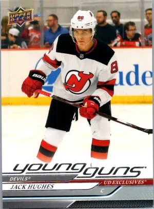 2024-25 Upper Deck Series 1 Jack Hughes Young Guns Achievement Exclusives
