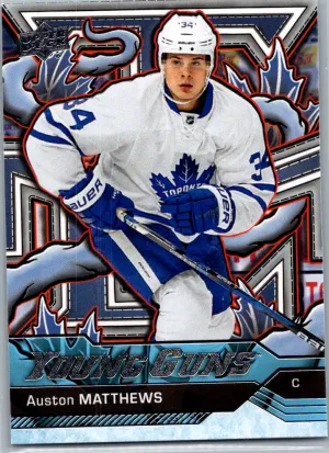 2024-25 Upper Deck Series 2 Auston Matthews Young Guns Rookie #201