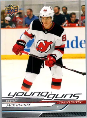 2024-25 Upper Deck Series 1 Jack Hughes Young Guns Achievement Exclusives
