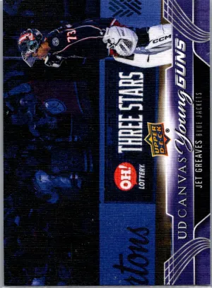2023-24 Upper Deck Series 2 Jet Greaves Young Guns UD Canvas Rookie #C225