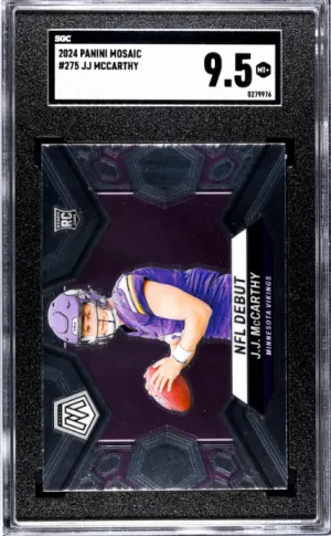 2024 Panini Mosaic Jj Mccarthy SGC 9.5