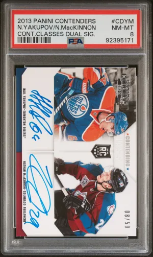 Nathan MacKinnon/Yakupov 2013 Panini Contenders Rookie Auto /50 #CD-YM