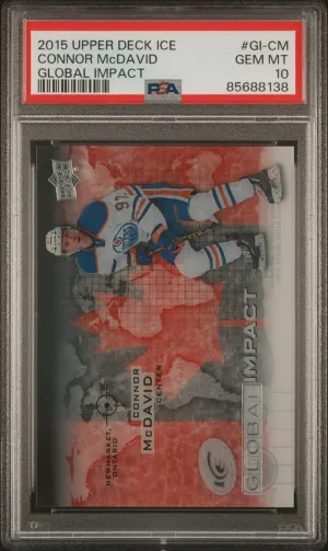 2015 Upper Deck Ice Global Impact Connor Mcdavid Global Impact