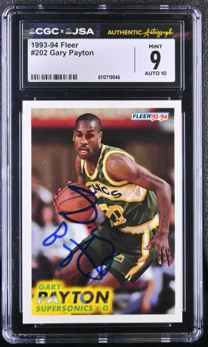 1993-94 Fleer #202 Gary Payton CGC 9