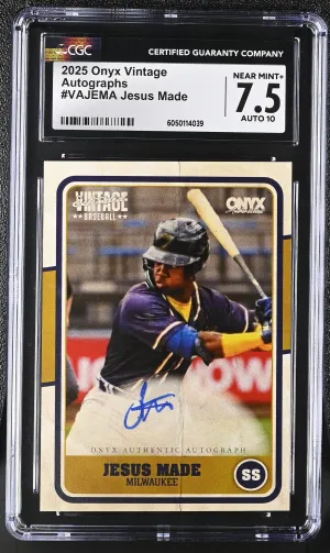 2025 Onyx Vintage Autographs #VAJEMA Jesus Made CGC 7.5